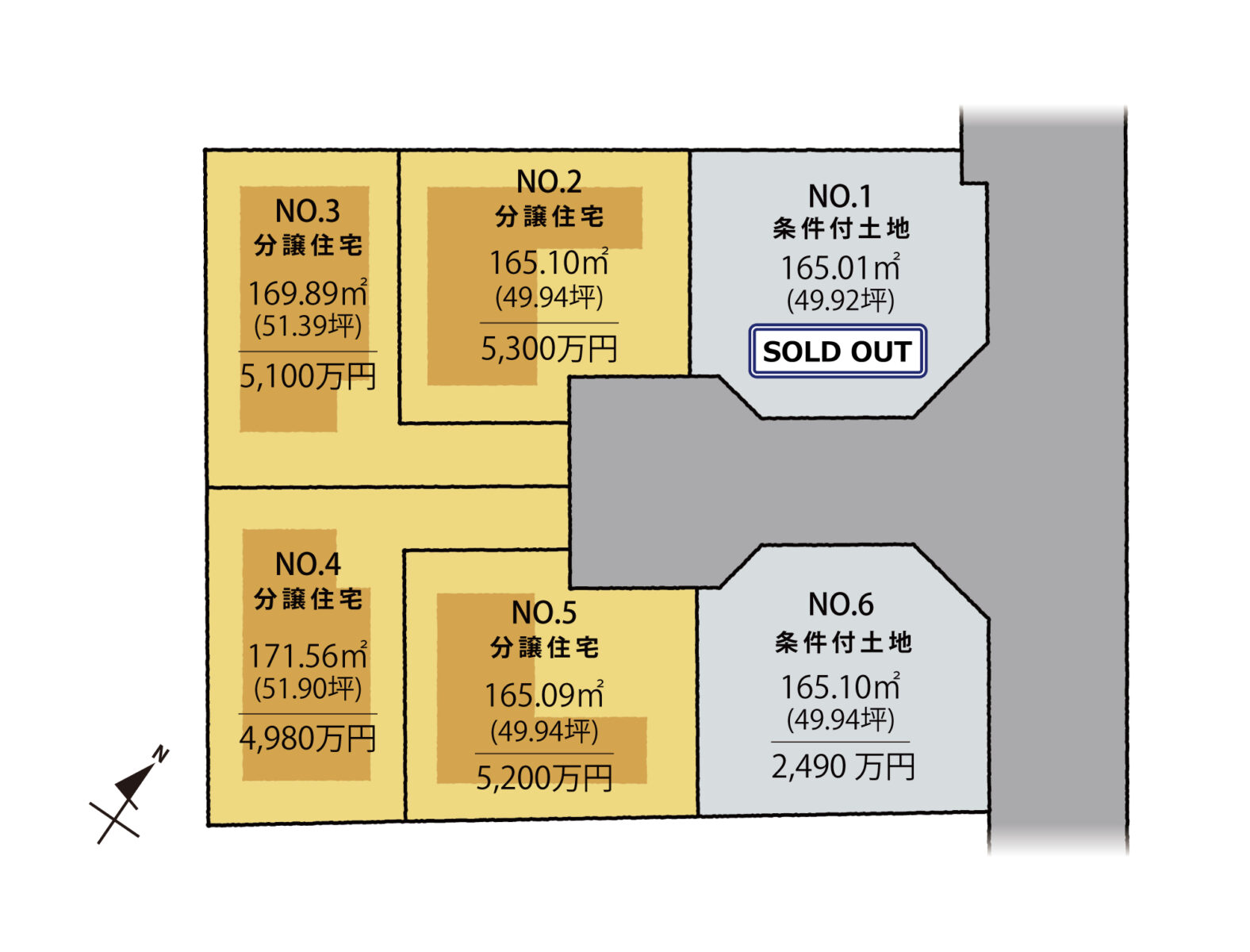 CLANES印西牧の原　全体区画図