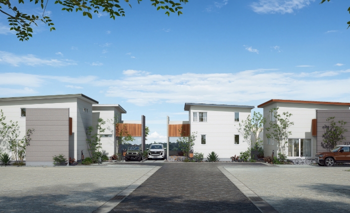 イメージパース[外観:境界]